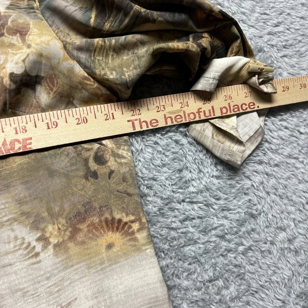 Chicos Travelers Duster Jacket Size 2 US Large Tan Brown Asian Kimono 3/4 Sleeve - Picture 13 of 15